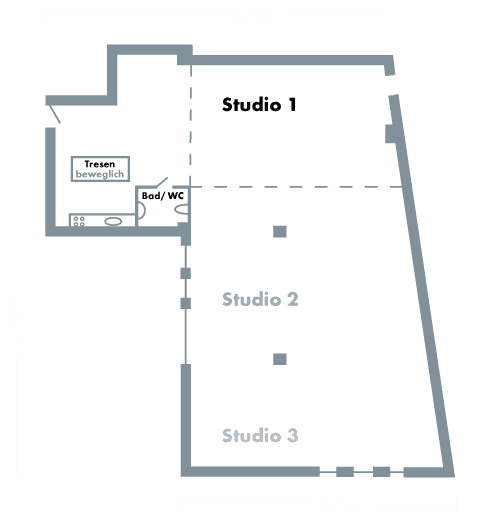 Grundriss Studio 1